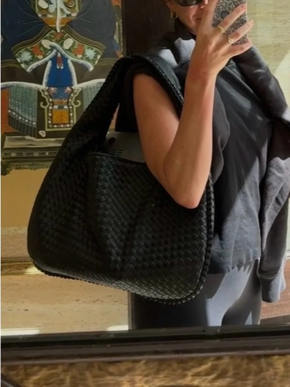 Black Woven Bag